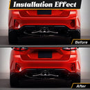 Axyaa Rear Bumper Reflector Lights Subaru Crosstrek 2023 2024 2025 LED Brake Dynamic Turn Signal