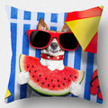 Axyaa Dog Cushion Cover 45x45cm Polyester Decorative Pillow Case Home Decor