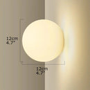 Axyaa Glass Ball LED Wall Lamp: Modern Bedroom Living Room Decor Minimalist Sconce