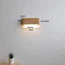 Axyaa Modern Minimalist Wooden LED Wall Lamp for Bedroom Stair Light