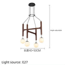 Axyaa Wooden Magic Bean LED Pendant Chandelier for Home Decor