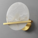 Axyaa Marble Alabaster Wall Lamp: Modern All-Copper Fixture for TV Background, Bedside, Corridor.