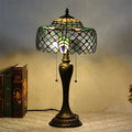 Axyaa Glass Art LED Table Lamp for Home Living Room Bedroom