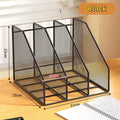 Axyaa Metal File Rack Office Desk Organizer Shelf - File Storage Box & Data Rack