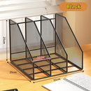 Axyaa Metal File Rack Office Desk Organizer Shelf - File Storage Box & Data Rack