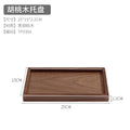Axyaa Solid Wood Tea Tray - Elegant Snack Tray for Living Room & Dining Table