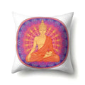 Axyaa Cartoon Eye Pattern Plush Cushion Cover 45x45cm Buddha Head Pillow Cover