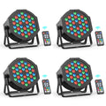 Axyaa 36LED RGB Par Lights Remote DMX Control Stage Light for Events