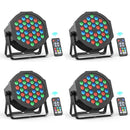 Axyaa 36LED RGB Par Lights Remote DMX Control Stage Light for Events