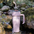 Axyaa Large Capacity Stainless Steel Thermos Bottle with Straw