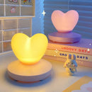 Axyaa Heart-Shaped Touch Control Table Lamp for Bedroom & Bedside Decor