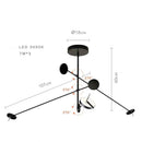 Axyaa Nordic Rocker Arm Chandelier - Modern Minimalist Living Room Lighting