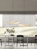 Axyaa Silk Ceiling Pendant Lamps: Modern, Minimalist, LED Chandeliers for Home Decor