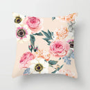 Axyaa Flower Butterfly Pattern Decorative Pillowcase for Home Sofa.