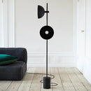 Axyaa Floor Lamp Double Shade Black - Simple & Fashionable Living Room Decoration