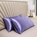 Axyaa Silky Satin Pillowcase - Solid Color, Queen/King Comfortable Pillow Cover