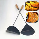 Axya Hand-Forged Black Iron Frying Spoon Kitchen Gadgets for Cooking and Baking