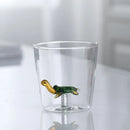 Axyaa 3D Christmas Theme Glass Mug Cup - 300ml - Creative Gift for Girls, Kids, Lovers