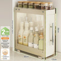 Axyaa Kitchen Pull-out Spice Rack Seasoning Organizer for Countertop Storage