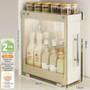 Axyaa Kitchen Pull-out Spice Rack Seasoning Organizer for Countertop Storage
