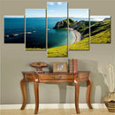 Axyaa Durdle Door Coastline Canvas Wall Art Landscape Poster, Home Decor Printing