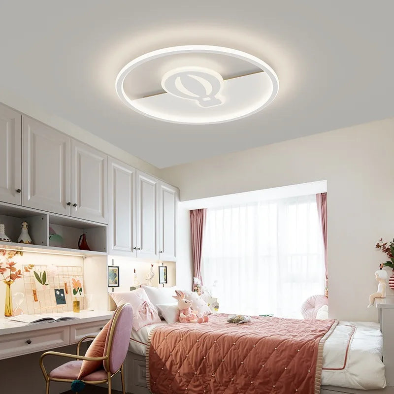 Scandi White Airplane Kids Ceiling Light by Axyaa, Perfect for Children's Room & Living Room