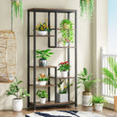Axyaa Industrial Tall 8-Shelf Bookcase for Stylish Storage and Display