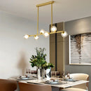 Axyaa Glass Ball Chandelier Suspension for Dining Room, Kitchen, Office - Modern Design