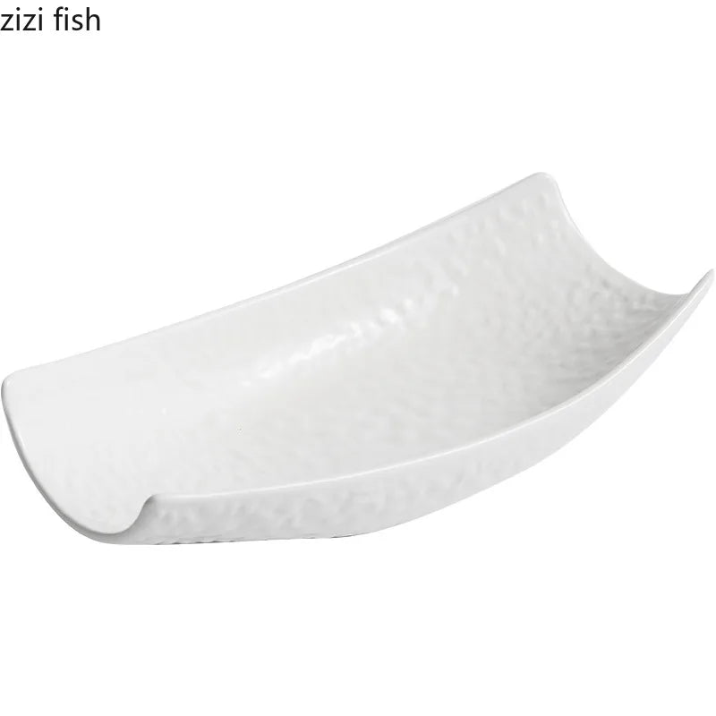 Axya Stone White Ceramic Dinner Plate for Restaurants and Home Dining