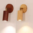 Axyaa Wood Spotlight LED Wall Lamp Retro Rotatable Bedroom Aisle Light