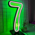 Axyaa Starry Sky Neon Number Sign Double-Sided Light for Party Decor