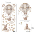 Axyaa Cartoon Hot Air Balloon Wall Stickers for Kids Bedroom Decor