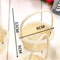 Axyaa Rattan Flower Storage Basket: Multi-functional Hand Made Picnic & Home Organizer
