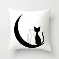 Axyaa Cat Sofa Pillow Cover - Cartoon Style Home Decor Pillowcase