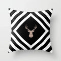 Axyaa Black Galaxy Planet Print Cushion Cover for Bedroom and Living Room
