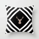 Axyaa Black Galaxy Planet Print Cushion Cover for Bedroom and Living Room