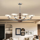 Nordic Walnut Chandelier | Axyaa Pendant Light for Home, Restaurant & Living Room