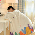 Axyaa Milk Velvet Wearable Blanket: Soft & Warm Flannel Shawl for Adults & Kids