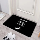 Axyaa Cat Print Door Mat Non-Slip Absorbent Kitchen Bathroom Rug