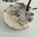 Marble Table Lamp with Black Metal Finish by Axyaa for Hotel Bedroom & Parlor