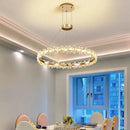 Axyaa Italian Luxury Crystal Chandelier - Designer Simplicity for Villa Dining