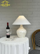 Axyaa Nordic Shell LED Desk Light: Modern, Warm, and Romantic for Living Room, Bedroom