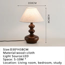 Axyaa Retro Contemporary Table Lamp for Living Room Study Bedroom LED Bedside Light