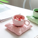 Axyaa Ceramic Coffee Cup Set: European Afternoon Tea, Breakfast Saucer, Dessert Plate, Gift