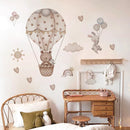 Axyaa Cartoon Hot Air Balloon Wall Stickers Kids Bedroom Decor