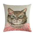 Axyaa Animal Body Pillow Case Linen Seat Cover for Home or Office Decor 45*45cm