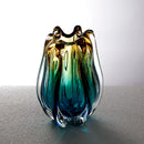 Axyaa Gradient Glazed Vase, Modern Dried Flower Arrangement, Artistic Home Decor