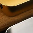 Axyaa Stainless Steel Food Tray Korean Snack Plate Breadbasket Organizer