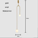 Axyaa Nordic Geometric Chandelier - Minimalist Creative Living Room Bedside Light