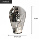 Axyaa Nordic Glass Desk Lamp: Creative Design for Bedside Art Decor & Ambiance